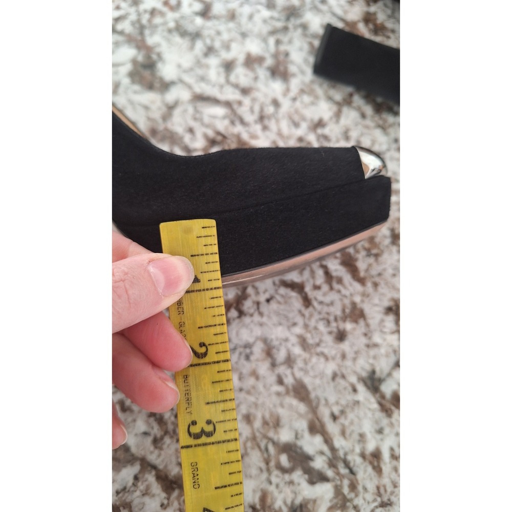 Prada Suede Black Platform Pumps Italy 36.5, 6 US - Picture 12 of 12